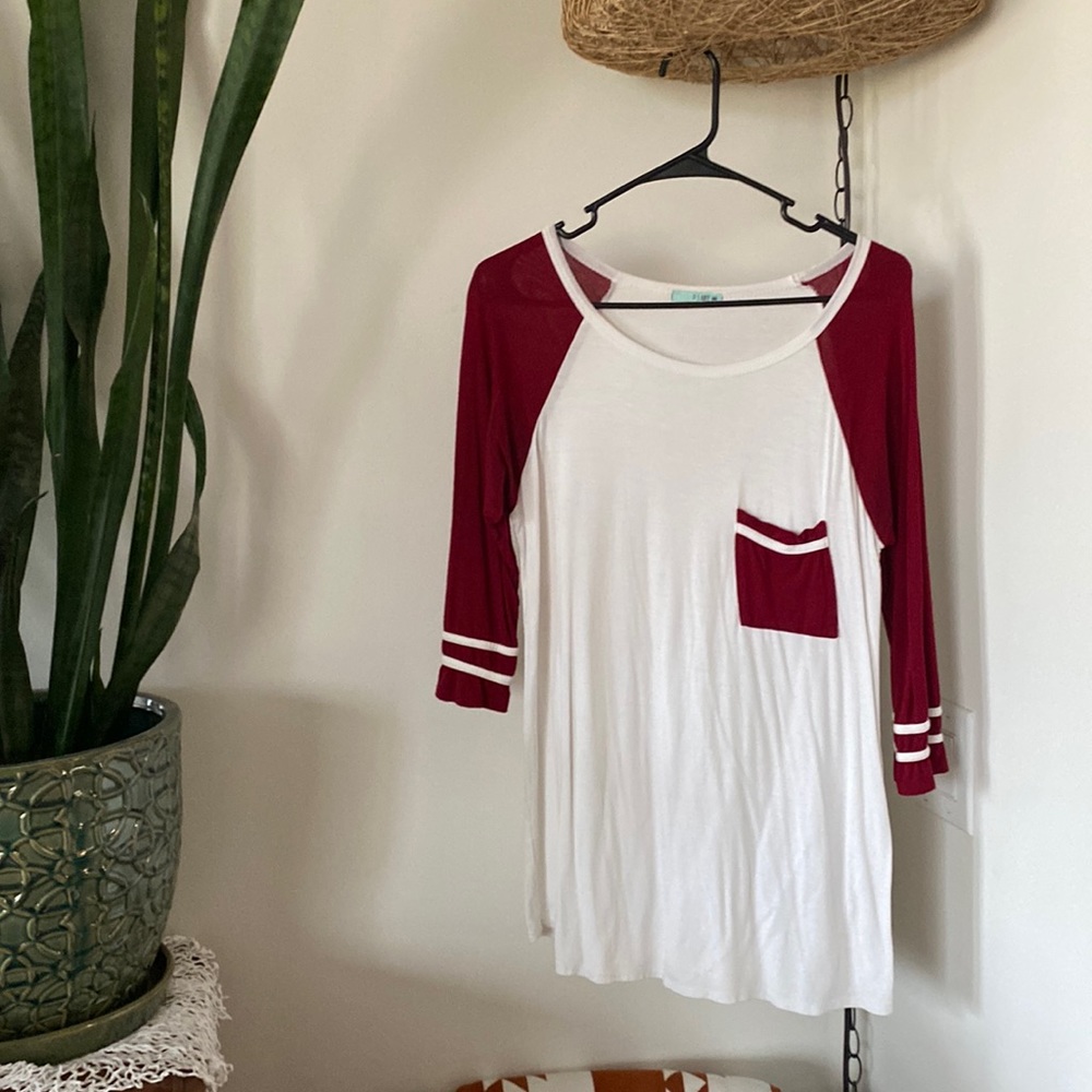 3/4 length sleeved shirt